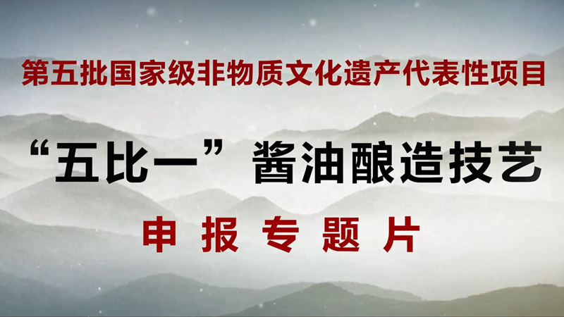“五比一”醬油釀造技藝申報(bào)專題片